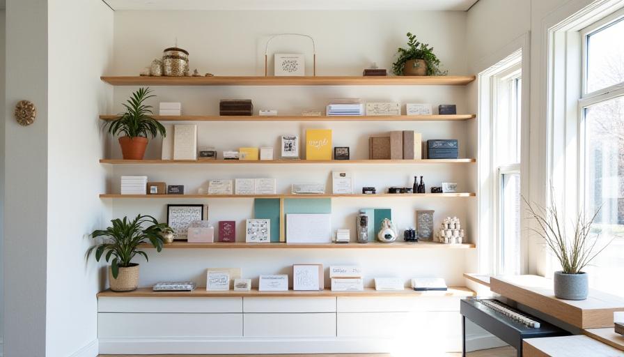 Interior shot of the Script and Soul calligraphy studio